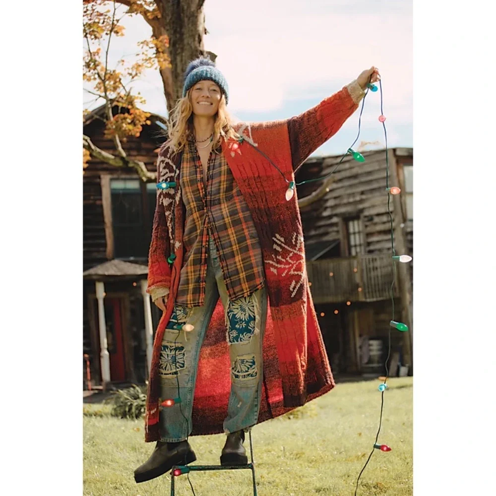 Free People Flurry Cardigan Maxi Sweater